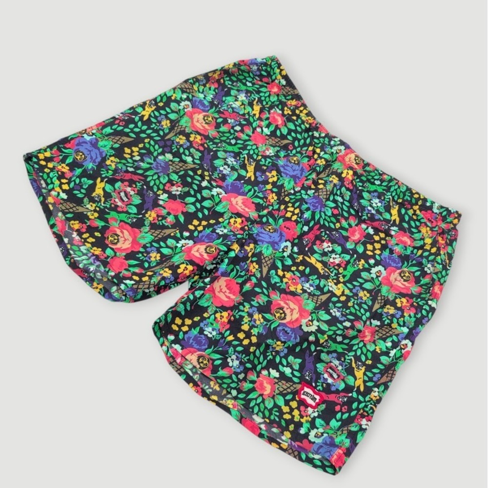 Ice Cream Billionaire Boys Club BBC Floral Shorts Men 2XL Black Streetwear